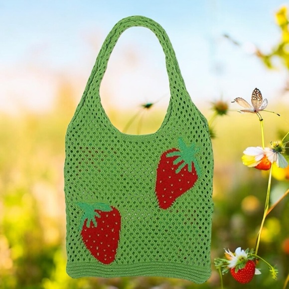 Unbranded Handbags - Women's Y2K Crochet Tote Bag (NWOT)